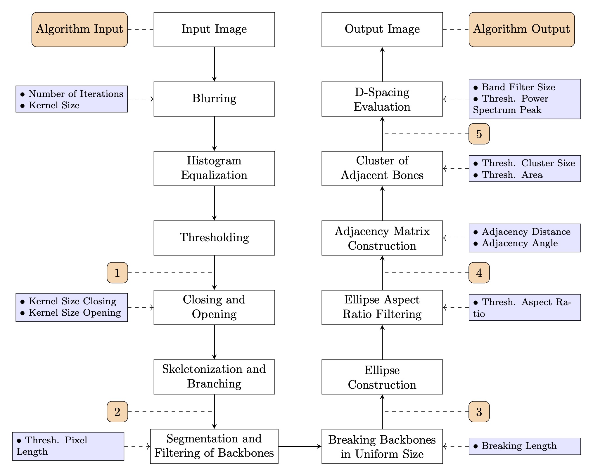 Algorithm Flowchart with Parameters